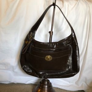 Patent leather Coach bag